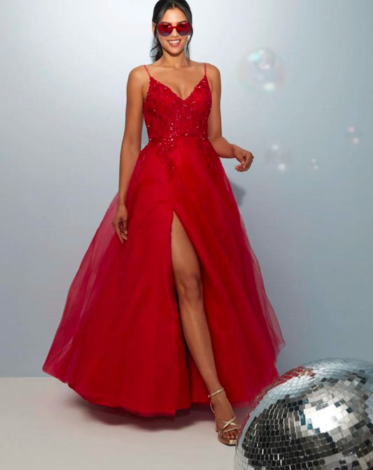 Stunning Red Ball Gown size 10 UK